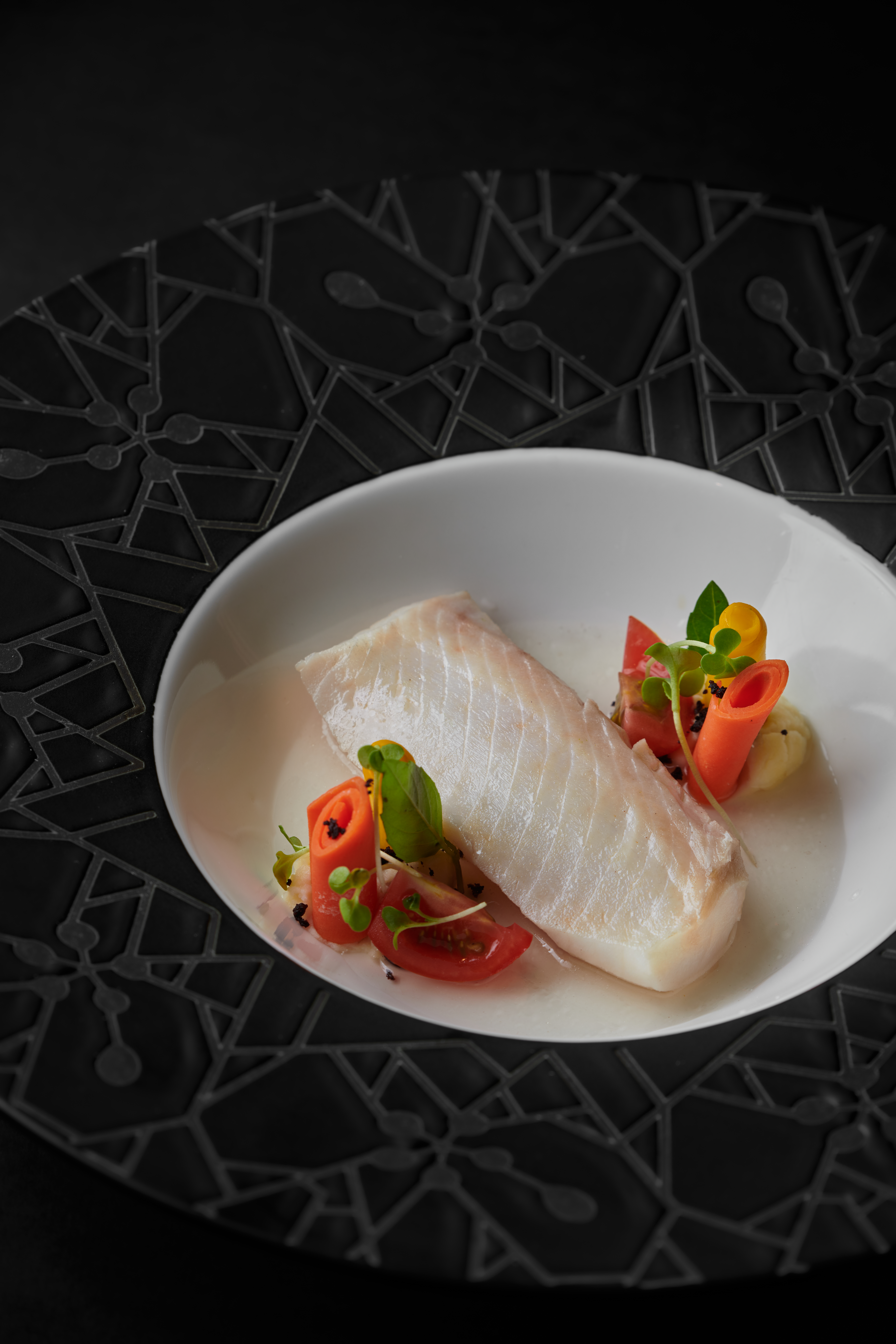 cod fish, “acqua pazza” style意式“疯狂水煮”黑鳕鱼